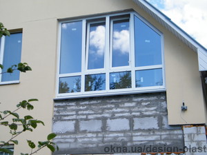 Остекление коттеджа нестандартными оконными конструкциями &mdash; 